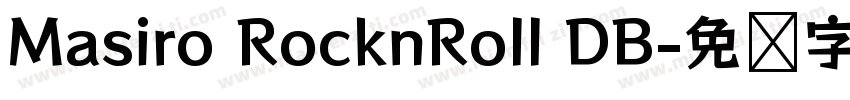 Masiro RocknRoll DB字体转换